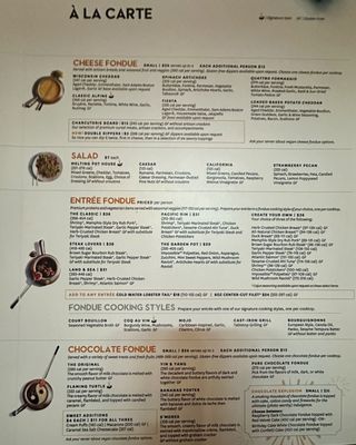 Menu photo 7 The Melting Pot Pittsburgh, PA Menu photo 7 The Melting Pot Pittsburgh, PA