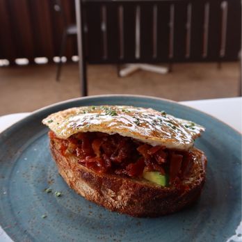 Long Weekend Cafe - Petite Avocado Breakfast Toast (add egg) - Cafes Near Me - Houston, Texas