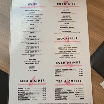 Blooms Coffee & Pizza - Menu for drinks - Pizza Near Me - London, XGL