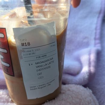 Febe Coffee - Not good iced vanilla latte with oat milk - Coffee & Tea Near Me - Irvine, California Febe Coffee - Not good iced vanilla latte with oat milk - Coffee & Tea Near Me - Irvine, California