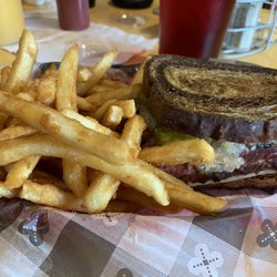 The Nehawka Bar & Grill - Smoked Pastrami Rueben. Fantastic!!