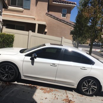 A Perfect Shade - 35% front and 20% rear on my subaru legacy! - Car Window Tinting Near Me - Temecula, California