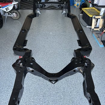 APMD Powder Coating - Powder coated satin black 64 El Camino frame - Powder Coating Near Me - Ontario, California