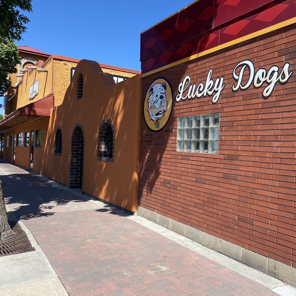 Lucky Dogs - a brick building with a sign for lucky dogs - Hot Dogs Near Me - Bemidji, Minnesota Lucky Dogs - a brick building with a sign for lucky dogs - Hot Dogs Near Me - Bemidji, Minnesota