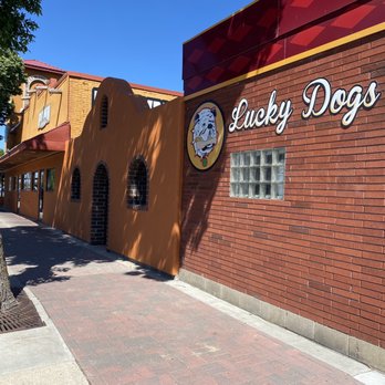 Lucky Dogs - a brick building with a sign for lucky dogs - Hot Dogs Near Me - Bemidji, Minnesota Lucky Dogs - a brick building with a sign for lucky dogs - Hot Dogs Near Me - Bemidji, Minnesota