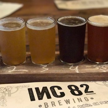 INC 82 Brewing - Sampler. Beers 2-5. Summer was our favorite, but enjoyed them all. - Breweries Near Me - Dublin, California