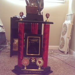 Our fantasy football trophy from A1 Our fantasy football trophy from A1