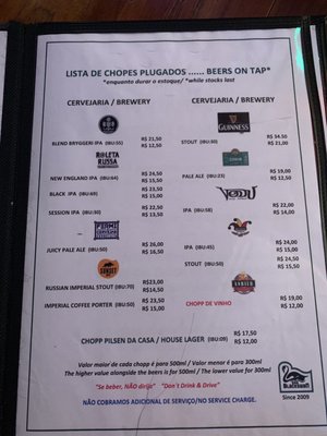 Menu photo 5 The Black Swan Pub Florianópolis, SC