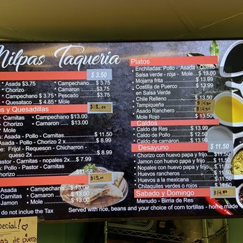 Milpas Taqueria - Menu spring 2022. - Mexican Near Me - Santa Barbara, California Milpas Taqueria - Menu spring 2022. - Mexican Near Me - Santa Barbara, California