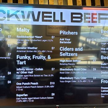 Rockwell Beer Co - Menu - Breweries Near Me - Saint Louis, Missouri Rockwell Beer Co - Menu - Breweries Near Me - Saint Louis, Missouri