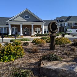 Meadowmont Village - Outside Bell Meadowmont's clubhouse and leasing office at Meadowmont Village. I took this picture on March 7, 2020.