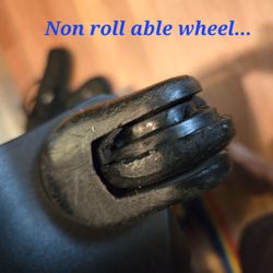 Southwest Airlines - A wheel smashed by Southwest Airlines!