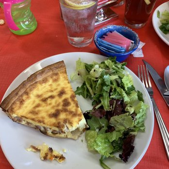 My Sweet Art - Quiche and salad, sooo good and fresh! - French Near Me - Cape Coral, Florida