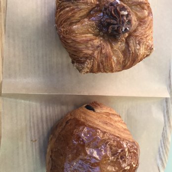Backhaus - Chocolate and caramel kouign amann ($4.50) and chocolate croissant ($3.50) - Bakeries Near Me - San Mateo, California Backhaus - Chocolate and caramel kouign amann ($4.50) and chocolate croissant ($3.50) - Bakeries Near Me - San Mateo, California