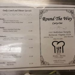 Around the Way Carry Out - Reasonably priced menu