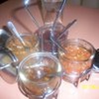 Hungry Fox - Clockwise from the bottom--Apricot, Pumpkin and Grape jellies, and salsa. All homemade - Breakfast & Brunch Near Me - North Hollywood, California Hungry Fox - Clockwise from the bottom--Apricot, Pumpkin and Grape jellies, and salsa. All homemade - Breakfast & Brunch Near Me - North Hollywood, California