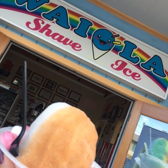 Waiola Shave Ice - Thai tea/lychee w. mochi ice cream bowl $5.50 - SKIP - Ice Cream & Frozen Yogurt Near Me - Honolulu, Hawaii Waiola Shave Ice - Thai tea/lychee w. mochi ice cream bowl $5.50 - SKIP - Ice Cream & Frozen Yogurt Near Me - Honolulu, Hawaii