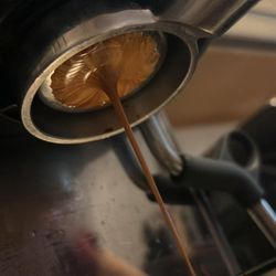 Omega Coffee Collective - Espresso shot pulled from the 12.02 blend on my personal machine.