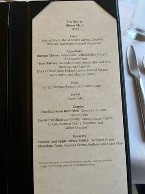 Menu photo 7 The Quarry Monson, ME
