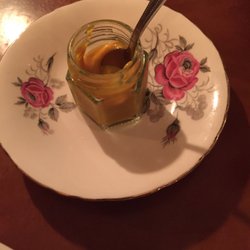 Steam Bistro - Even the mustard is served on lovely china saucers...