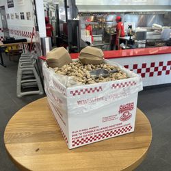 Five Guys - Peanut table
