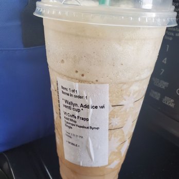 Starbucks - Supposed to be a Mocha Frappuccino with Hazelnut and whipped cream! - Coffee & Tea Near Me - Honolulu, Hawaii