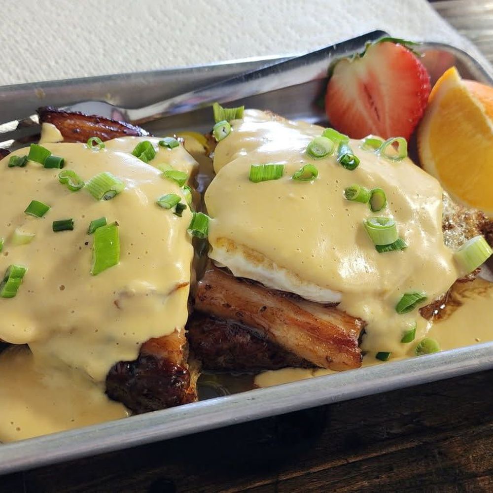Pork Belly Benne..... stupid good. Like, ridiculous! Pork Belly Benne..... stupid good. Like, ridiculous!