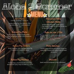 Piha Aloha - Aloha 2 Summer Menu