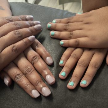 Hello Nail Spa - My next gen powder dip nails & my daughter's gel manicure - Nail Salons Near Me - Royal Palm Beach, Florida