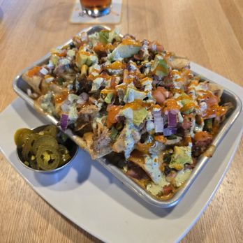 VRTX - Nachos with cuban pork - Beer Bar Near Me - Stallings, North Carolina VRTX - Nachos with cuban pork - Beer Bar Near Me - Stallings, North Carolina