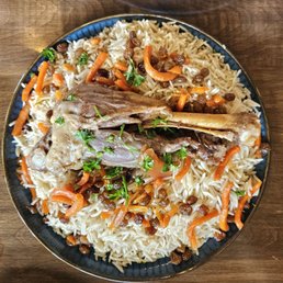 Lamb Shank on Kabuli Rice