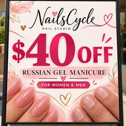NailsCycle - $40 Off Russian gel manicure