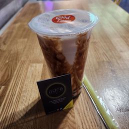 Tiger Tea: Oolong Milk Tea, Brown Sugar, Honey Boba Tiger Tea: Oolong Milk Tea, Brown Sugar, Honey Boba