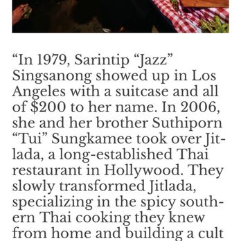 Jitlada - About Jazz - Thai Near Me - Los Angeles, California Jitlada - About Jazz - Thai Near Me - Los Angeles, California
