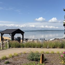 Tamarack Lodge - View of lake and dock from 101 patio