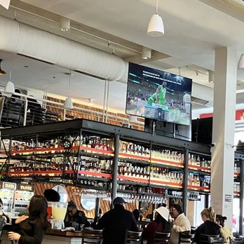 Taste Kitchen Bar - Bar area with wine/alcohol collection - Breakfast & Brunch Near Me - Houston, Texas