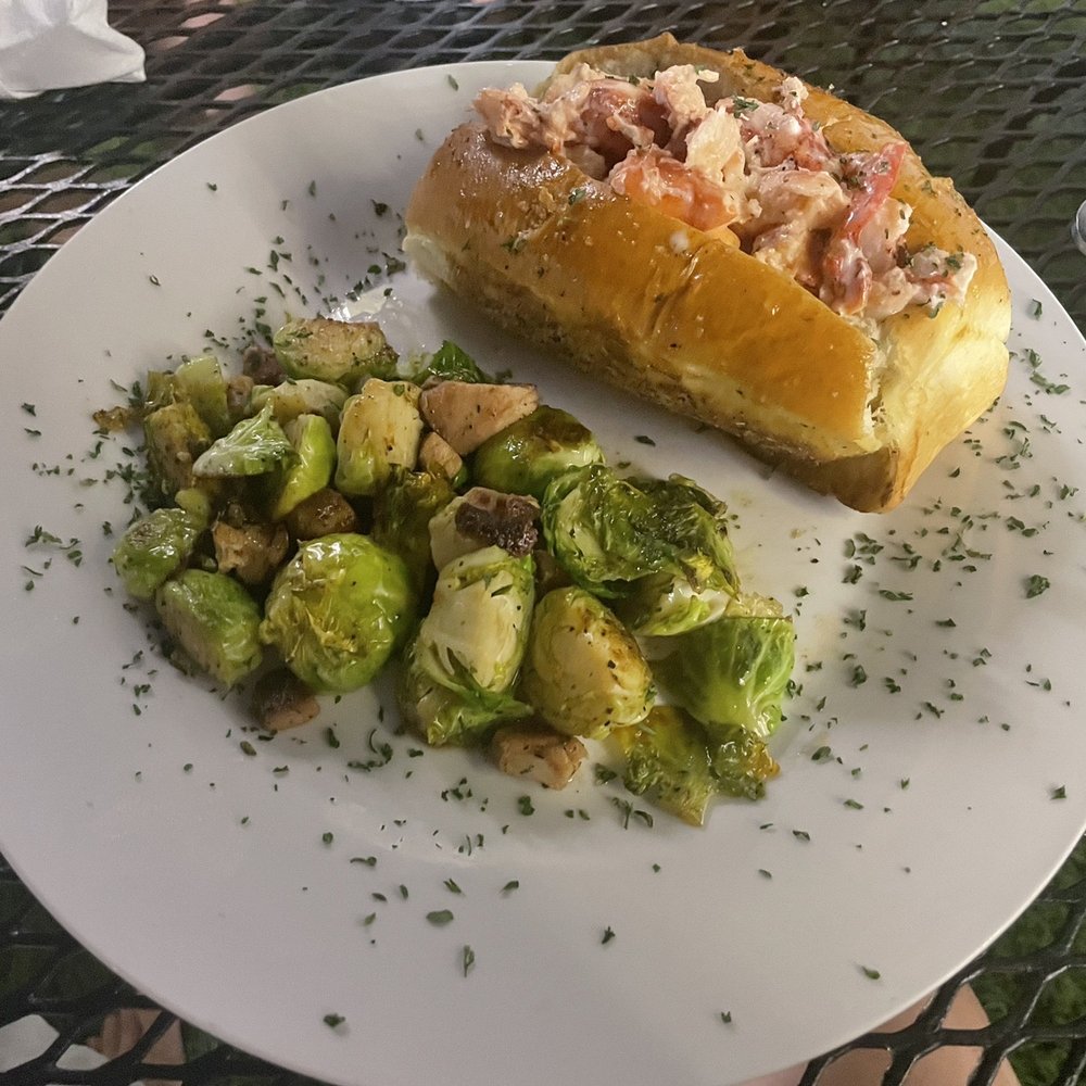 Shadowlawn Eats - Lobster roll with roasted brussel sprouts and bacon - New American Near Me - Virginia Beach, Virginia Shadowlawn Eats - Lobster roll with roasted brussel sprouts and bacon - New American Near Me - Virginia Beach, Virginia