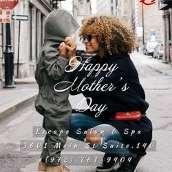 Happy Mother's Day from @escapesalon3601
Give mom a Gift card for all hair and spa services offered in the All-New Escape Salon & Spa