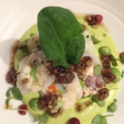 Restaurant Florida - Délicieux fringuant de thon a la rhubarbe accompagne d'algues fraîches