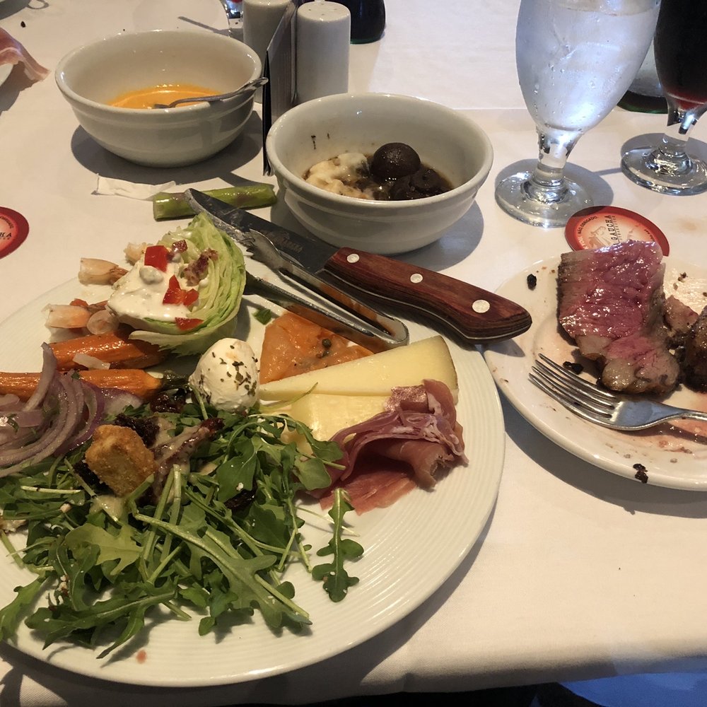 Terra Gaucha - Salad and Cheese Plate Steak and Lamb Chops - Cordeiro - Brazilian Near Me - Tampa, Florida