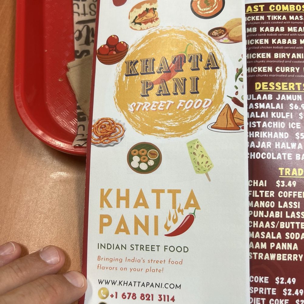 Khatta Pani - Menu - Indian Near Me - Bremen, Georgia