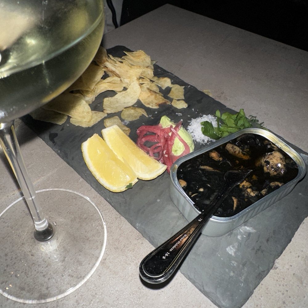 Haley Henry Wine Bar - Tinned squid in ink - Wine Bars Near Me - Boston, Massachusetts Haley Henry Wine Bar - Tinned squid in ink - Wine Bars Near Me - Boston, Massachusetts