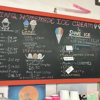 Wing Shave Ice & Ice Cream - Current prices as of January 2025 - Desserts Near Me - Honolulu, Hawaii