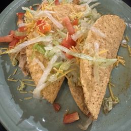 Al la carte crunchy tacos shredded beef and chicken