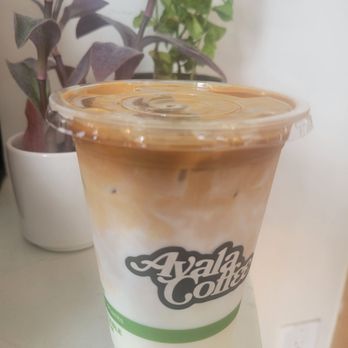 Ayala Coffee - CASSAVA LATTE Inspired by the Filipino dessert cake, made with condensed milk and coconut. Contains dairy. - Cafes Near Me - Union, New Jersey