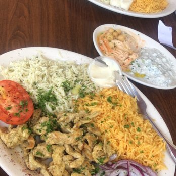 Taboon Mediterranean - Chicken shawarma with two cold sides. Hummus and yogurt cucumber dip. Yum! - Mediterranean Near Me - Long Beach, California Taboon Mediterranean - Chicken shawarma with two cold sides. Hummus and yogurt cucumber dip. Yum! - Mediterranean Near Me - Long Beach, California