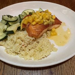 Salmon w/ rice and veggies