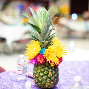 Neon Carrot Events - Pineapple and flower centerpieces. - Wedding Planning Near Me - San Clemente, California Neon Carrot Events - Pineapple and flower centerpieces. - Wedding Planning Near Me - San Clemente, California
