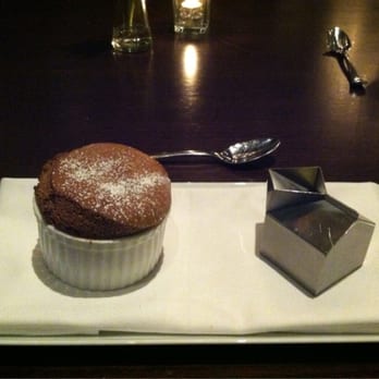 Deuxave - Chocolate soufflé with peppermint cream - New American Near Me - Boston, Massachusetts