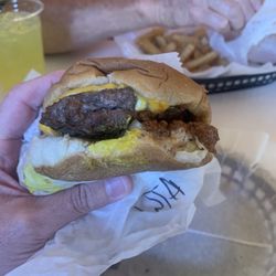 Cheeseburger all the way. Delicious.